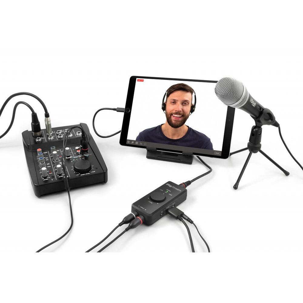 IK Multimedia iRig Stream Streaming Audio Interface for Podcasting and Livestreaming
