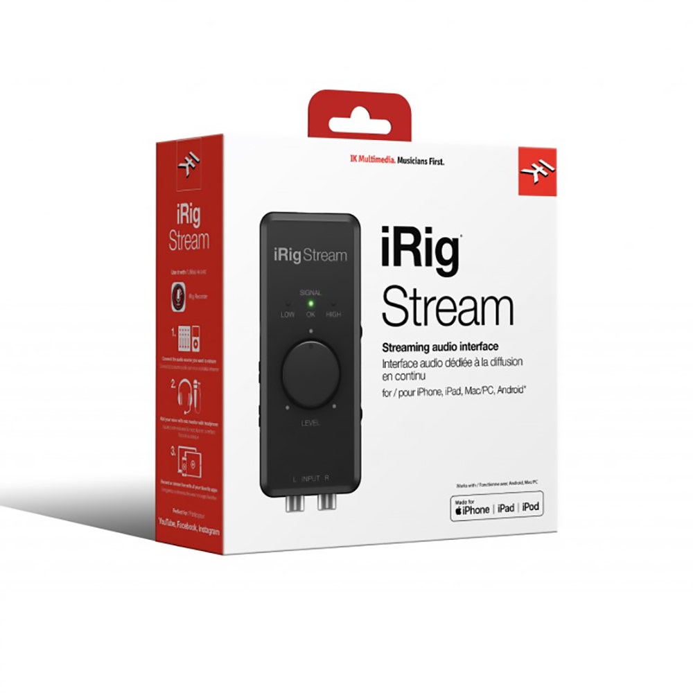 IK Multimedia iRig Stream Streaming Audio Interface for Podcasting and Livestreaming