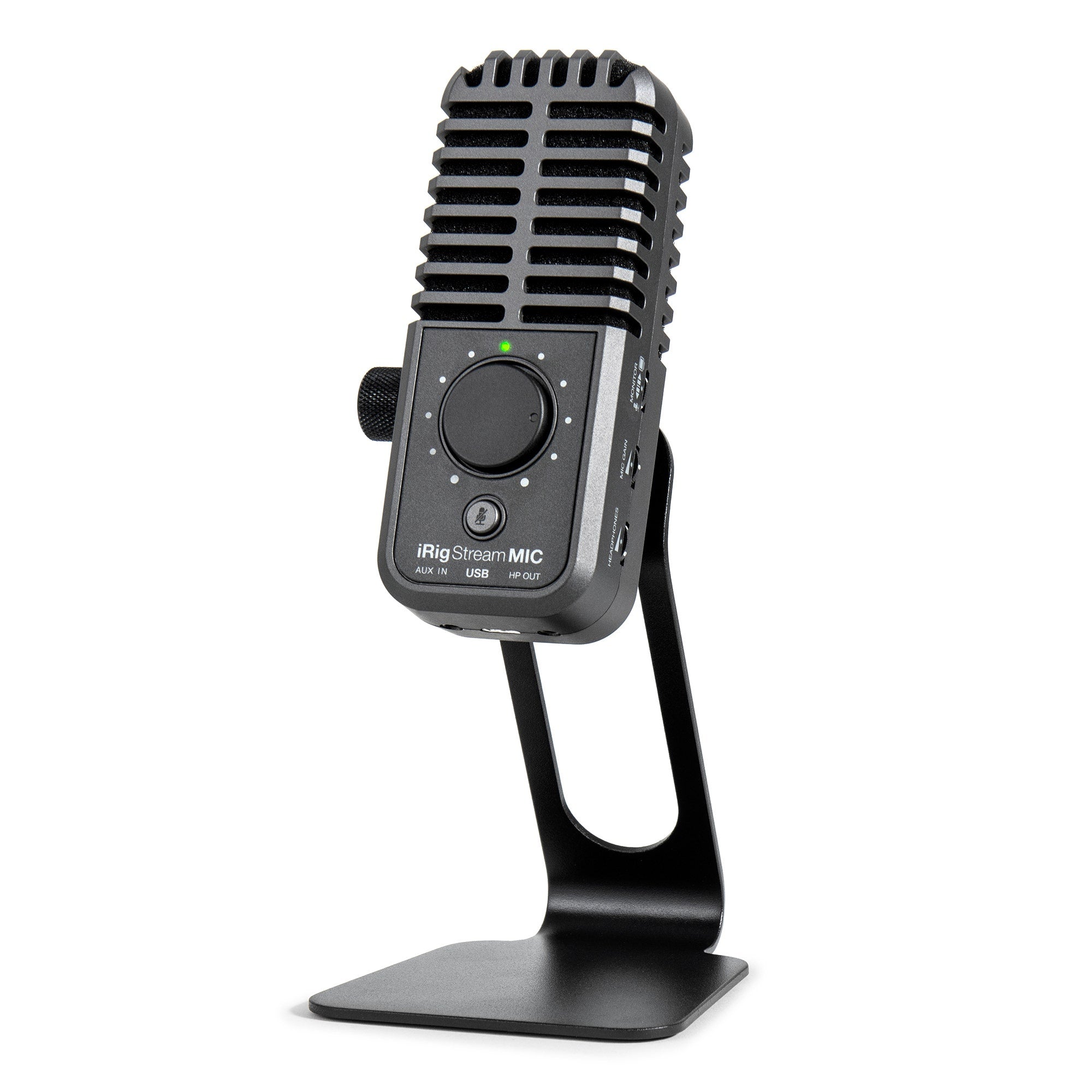 IK Multimedia iRig Stream Mic USB Cardioid Condenser Microphone w/ Headphone Out