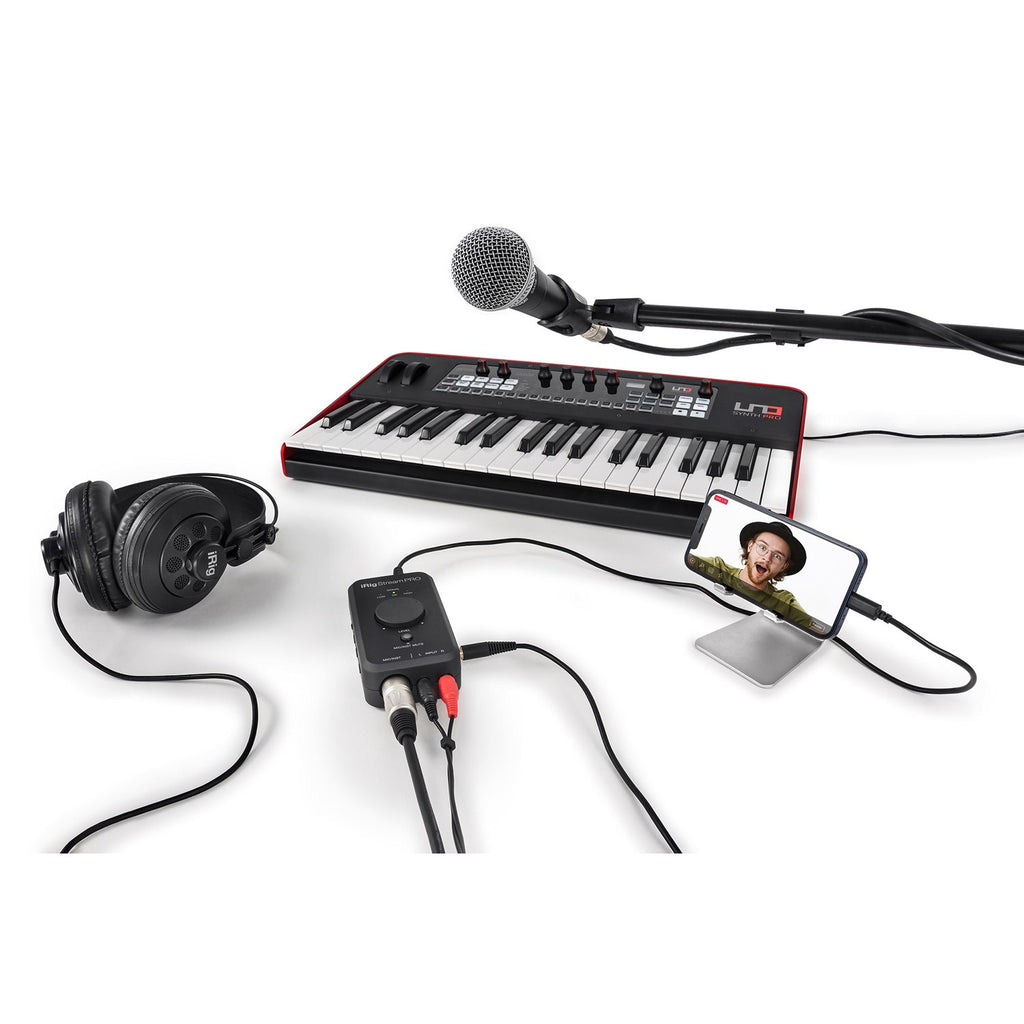 IK Multimedia iRig Stream Pro Streaming Audio Interface w/ In-Line Multi-Input Mixer