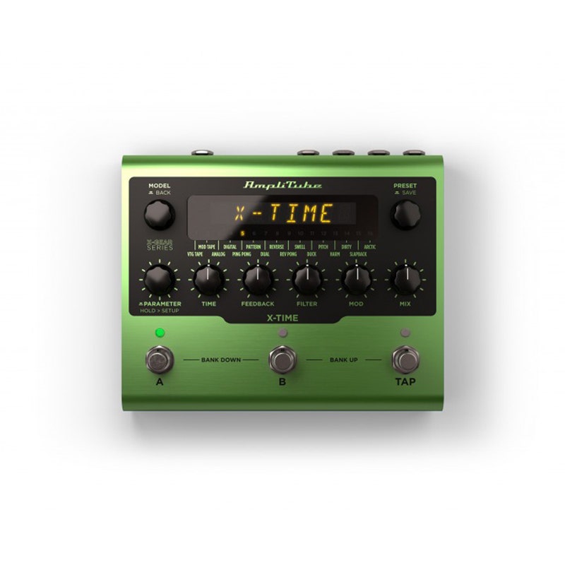 IK Multimedia AmpliTube X-Time Delay Guitar Effects Pedal w/ 16 Delay Types