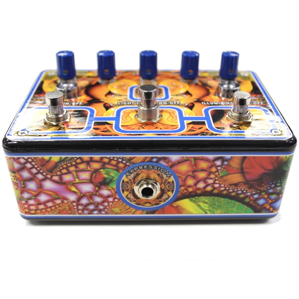 Dr. Blankenstein Illumiringer V1.5 Ed Seeman Edition Overdrive and Ring Modulator Guitar Effect Pedal with Theremin-style Control and Fractal Graphics