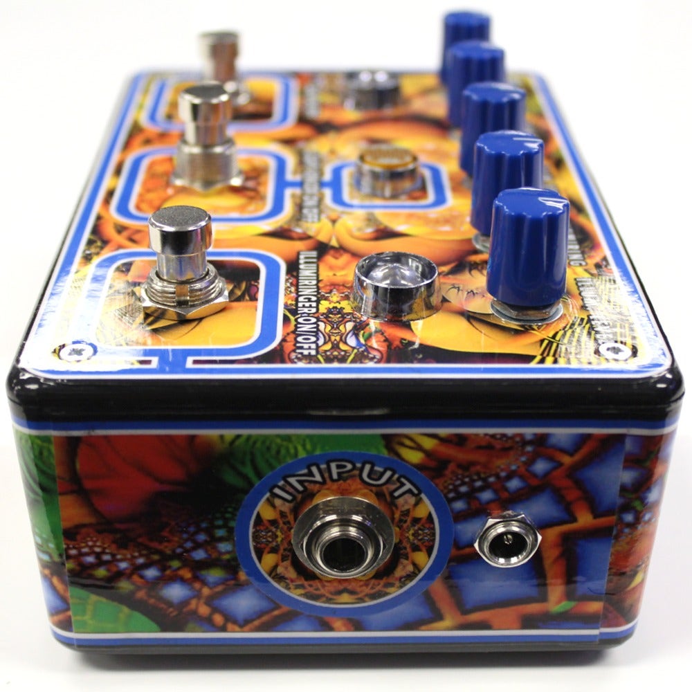 Dr. Blankenstein Illumiringer V1.5 Ed Seeman Edition Overdrive and Ring Modulator Guitar Effect Pedal with Theremin-style Control and Fractal Graphics