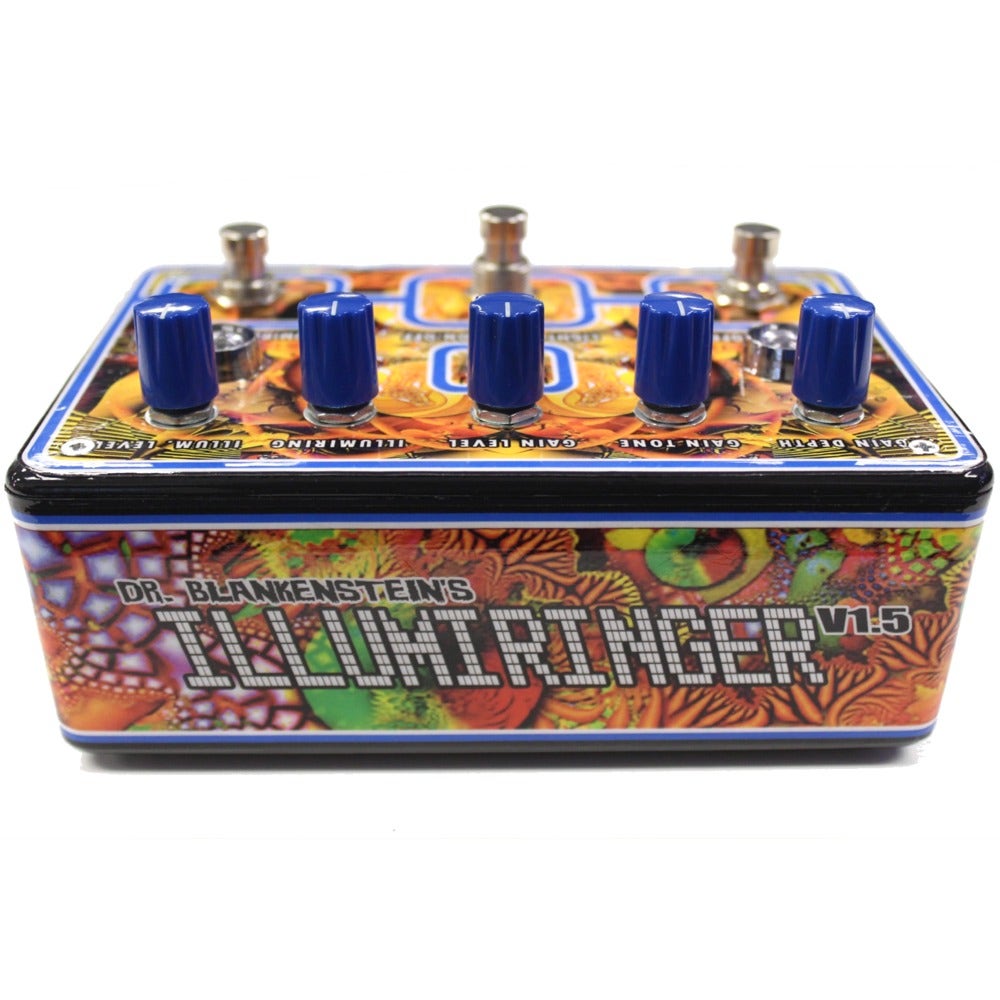 Dr. Blankenstein Illumiringer V1.5 Ed Seeman Edition Overdrive and Ring Modulator Guitar Effect Pedal with Theremin-style Control and Fractal Graphics