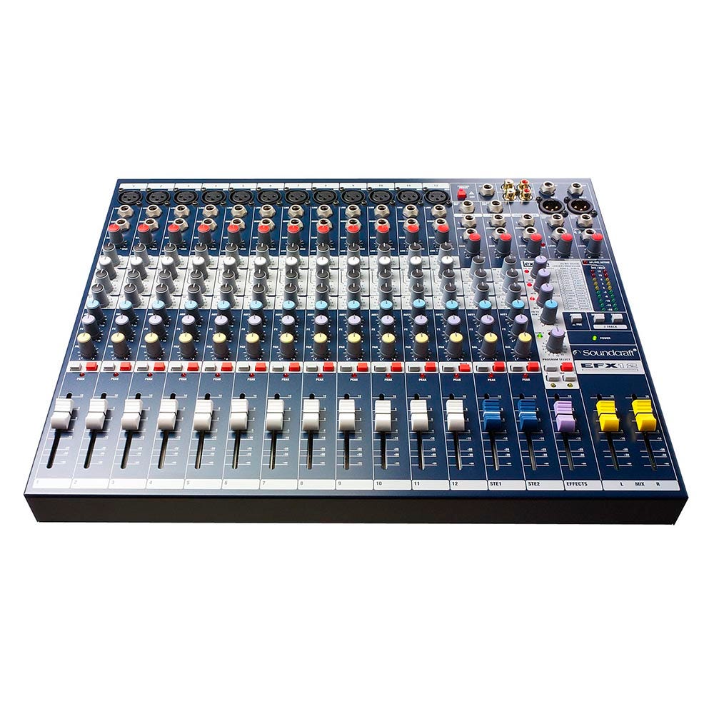 Soundcraft EFX12 12-Channel Mixer (12 Mono, 2 Stereo) with Built-in 24-bit Lexicon Effects