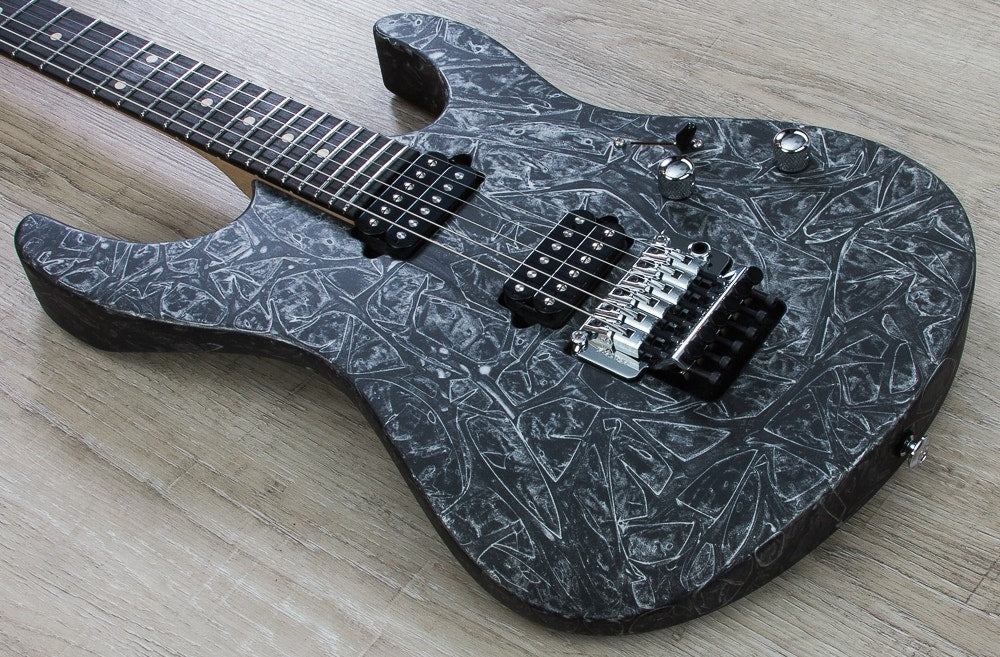 Suhr Modern Electric Guitar, Ebony Fingerboard, Gotoh Floyd, Deluxe Gig Bag - Charcoal Web