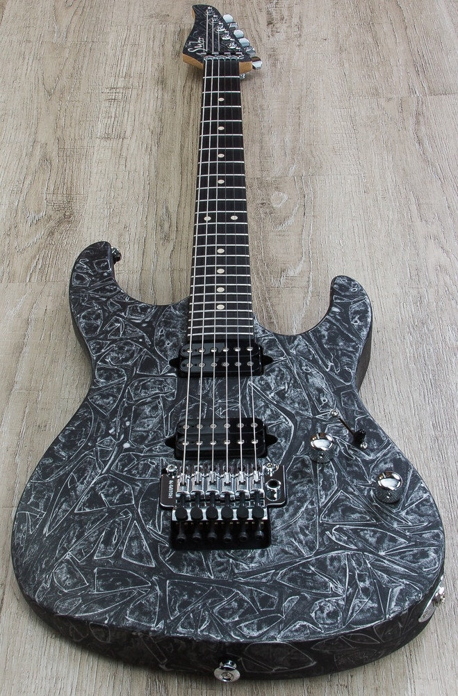 Suhr Modern Electric Guitar, Ebony Fingerboard, Gotoh Floyd, Deluxe Gig Bag - Charcoal Web