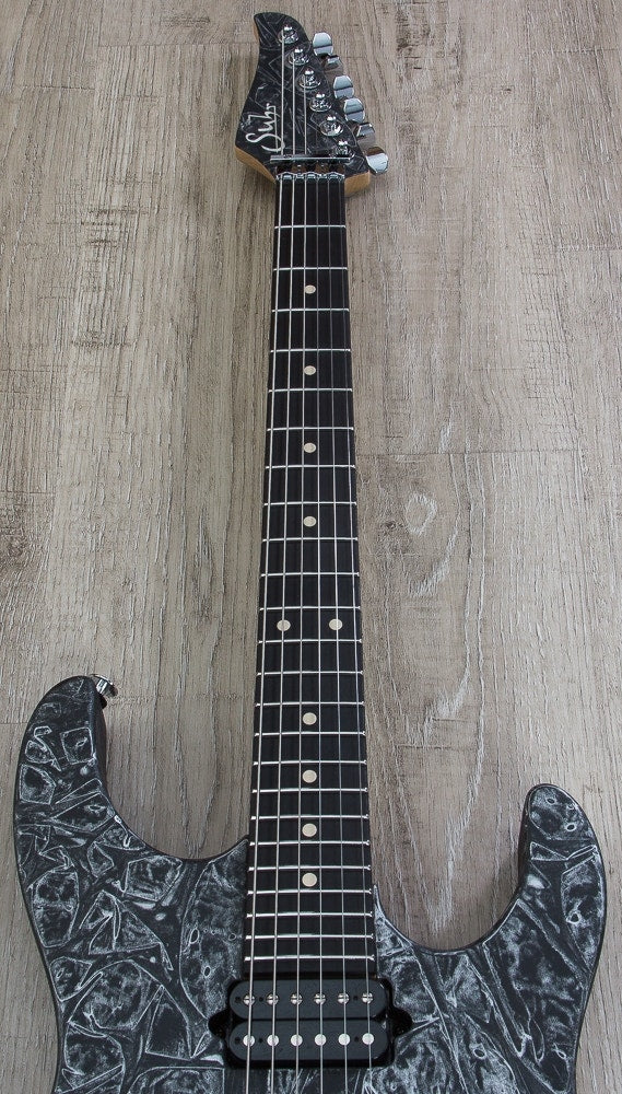 Suhr Modern Electric Guitar, Ebony Fingerboard, Gotoh Floyd, Deluxe Gig Bag - Charcoal Web