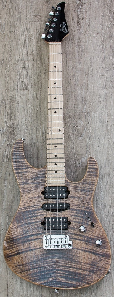 Suhr Modern Pro Electric Guitar, Maple Fingerboard, Gotoh 510 Bridge - Transparent Blue Denim/Slate