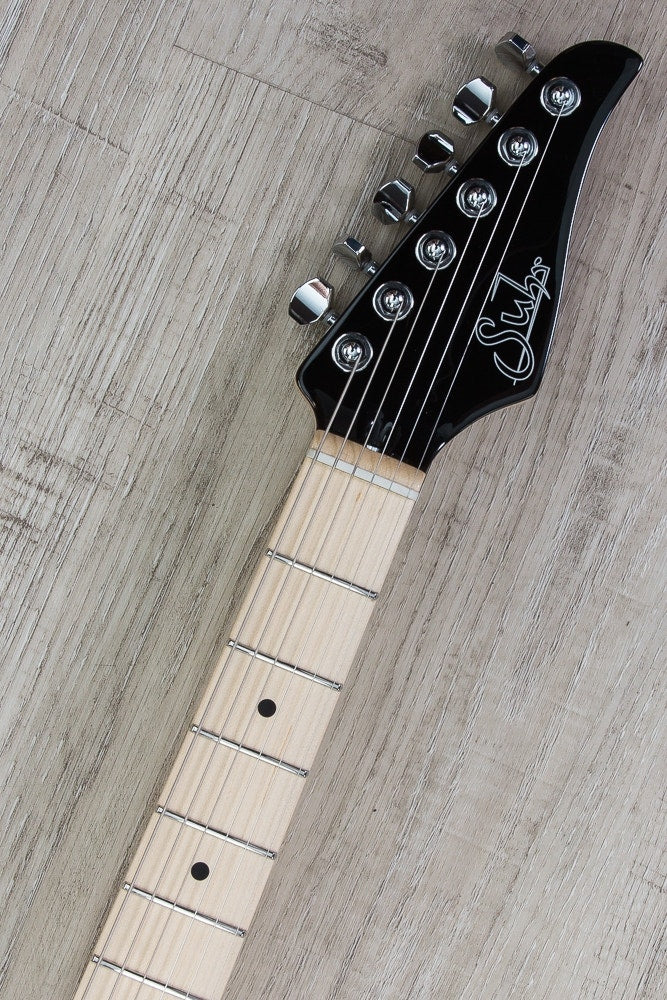 Suhr Modern Pro Electric Guitar, Maple Fingerboard, Gotoh 510 Bridge - Transparent Blue Denim/Slate