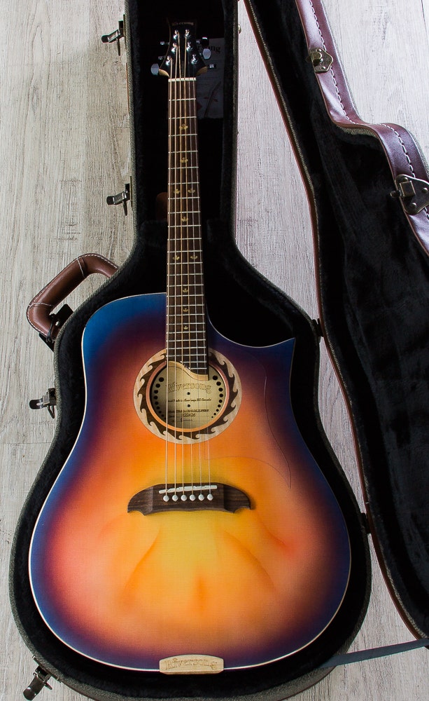 Riversong Tradition Canadian Deluxe Acoustic-Electric Guitar with Hard Case - Seattle Sunset