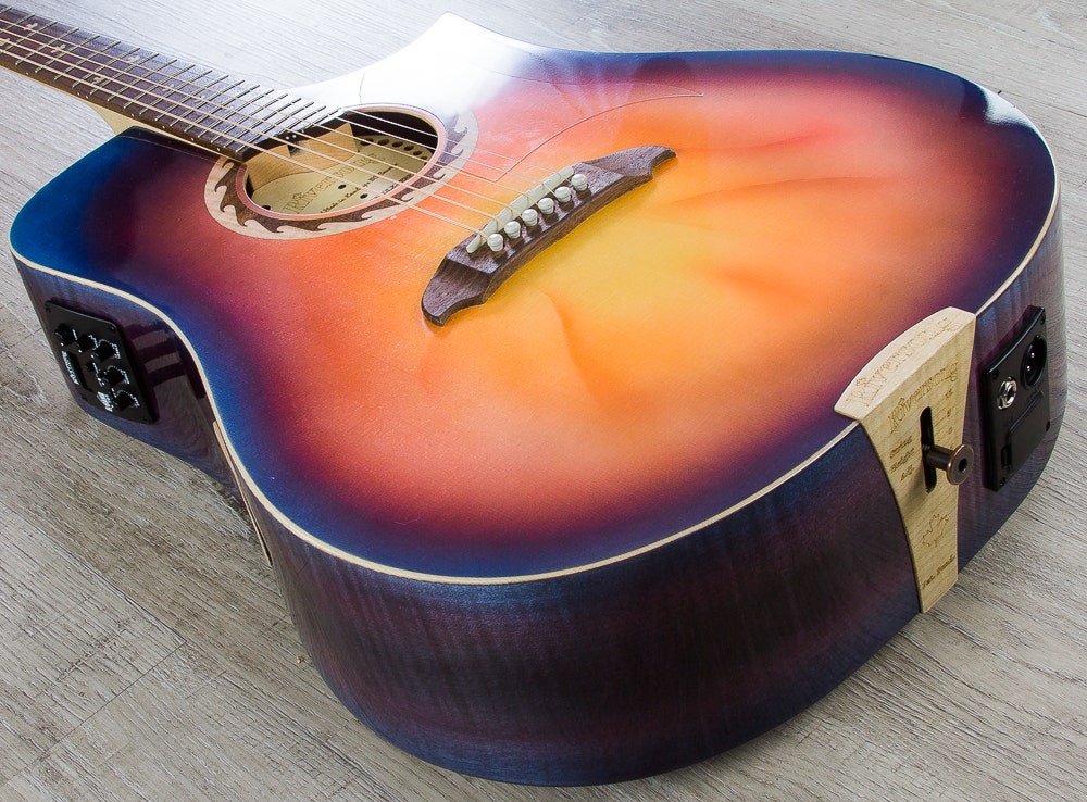 Riversong Tradition Canadian Deluxe Acoustic-Electric Guitar with Hard Case - Seattle Sunset