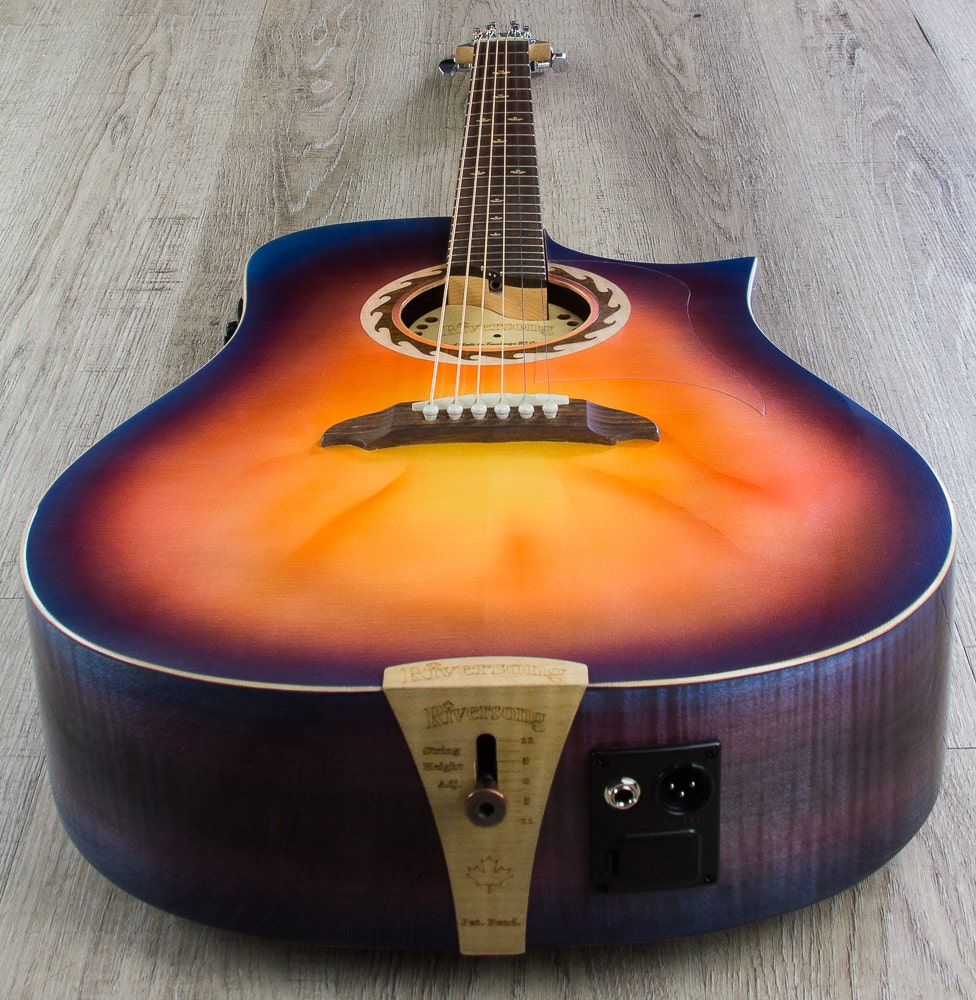 Riversong Tradition Canadian Deluxe Acoustic-Electric Guitar with Hard Case - Seattle Sunset