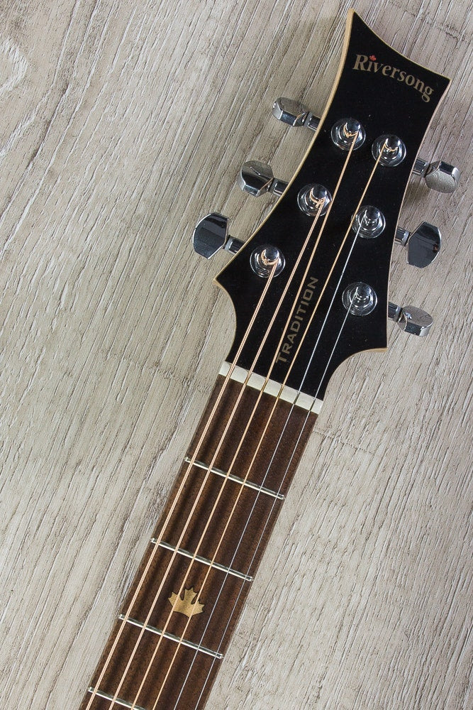 Riversong Tradition Canadian Deluxe Acoustic-Electric Guitar with Hard Case - Seattle Sunset