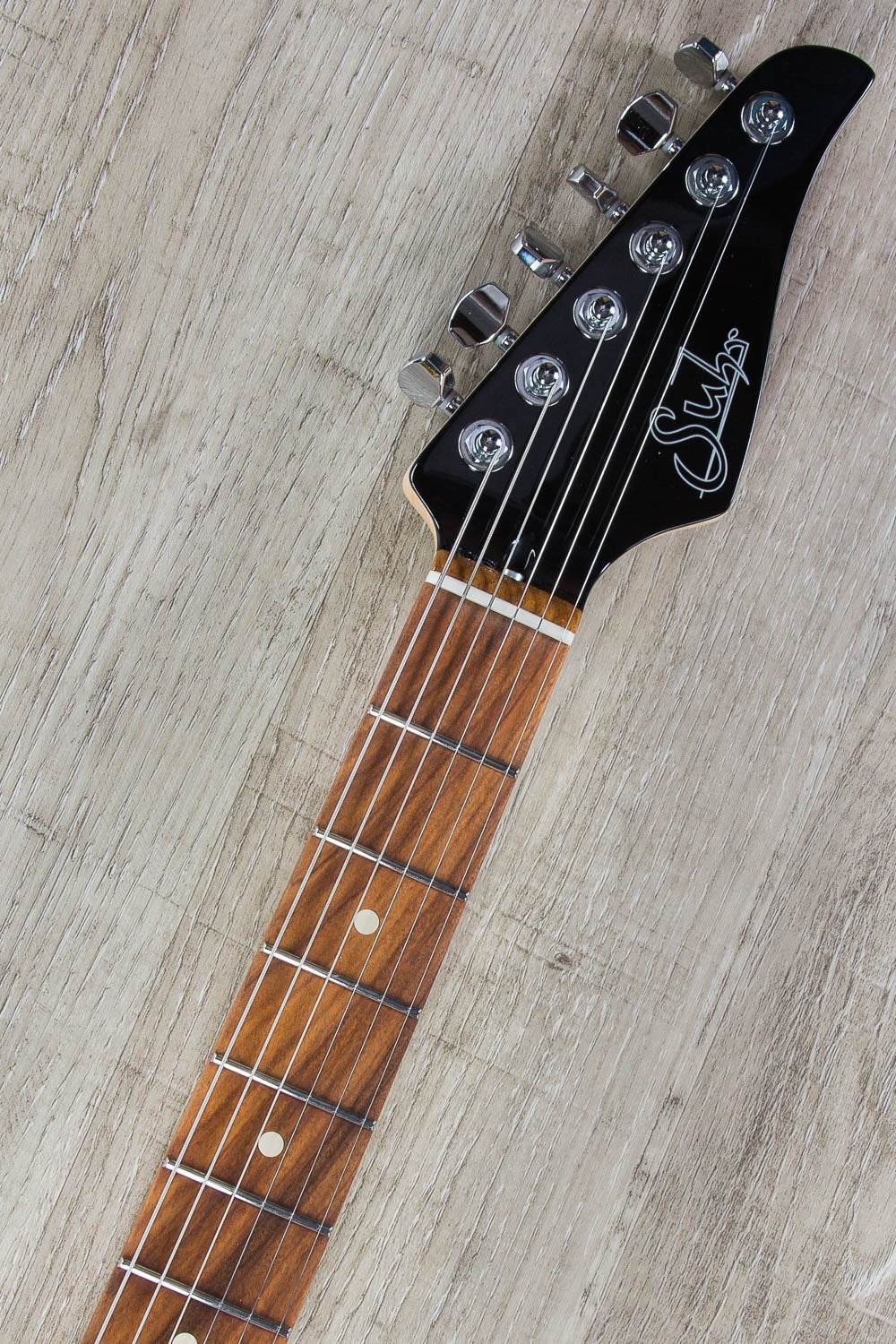 Suhr Modern Pro Electric Guitar, Pau Ferro Fingerboard, Gotoh 510 Bridge, HSH, Gig Bag - Transparent Blue/Denim Slate