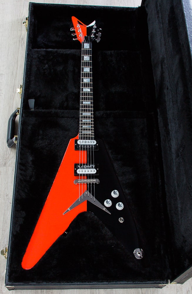 Dean US151256 USA Michael Schenker Limited Edition Electric Guitar (29/50) with Deluxe Hard Case - Red/Black
