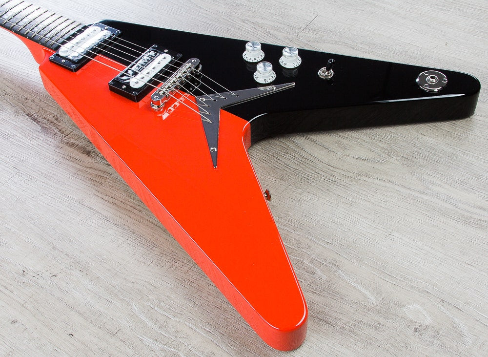Dean US151256 USA Michael Schenker Limited Edition Electric Guitar (29/50) with Deluxe Hard Case - Red/Black