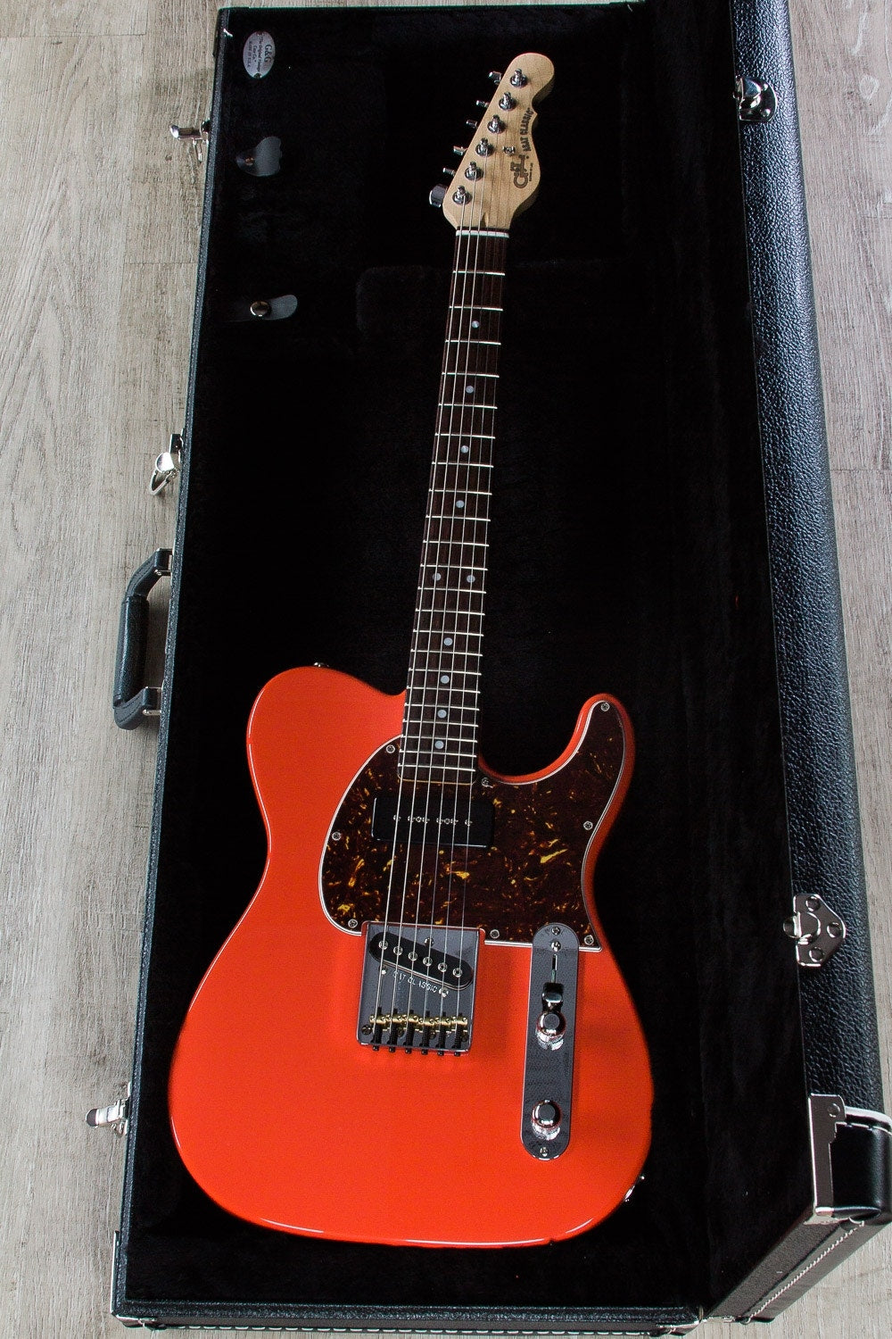 G&L USA ASAT Classic Bluesboy 90 Electric Guitar, Rosewood Fingerboard, Hard Case - Fullerton Red