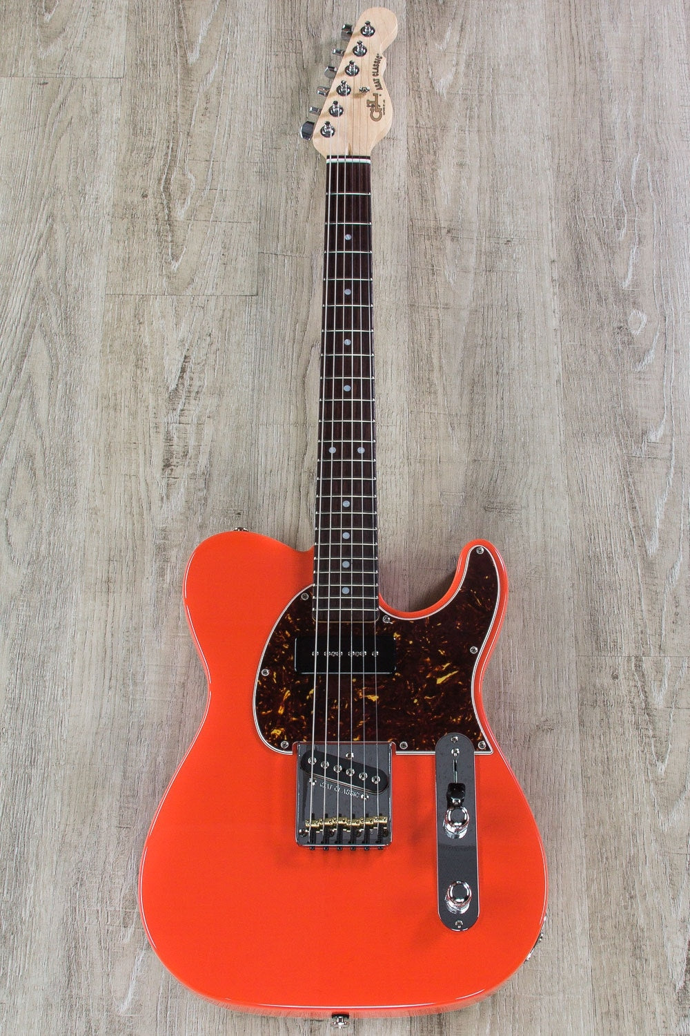 G&L USA ASAT Classic Bluesboy 90 Electric Guitar, Rosewood Fingerboard, Hard Case - Fullerton Red