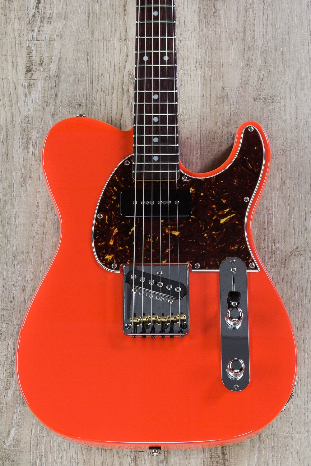 G&L USA ASAT Classic Bluesboy 90 Electric Guitar, Rosewood Fingerboard, Hard Case - Fullerton Red