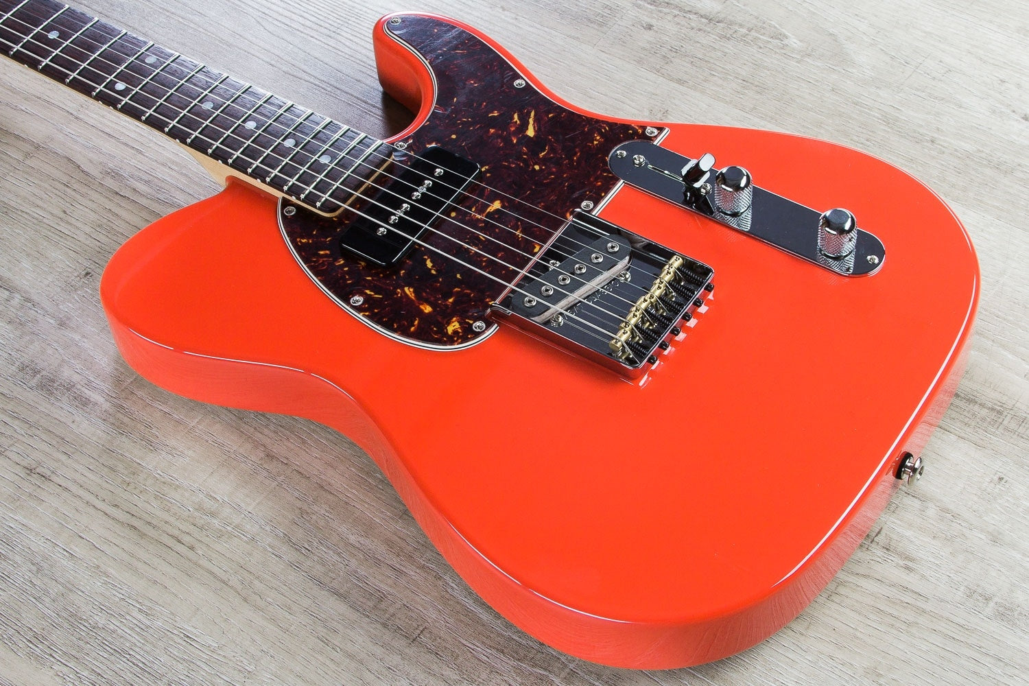 G&L USA ASAT Classic Bluesboy 90 Electric Guitar, Rosewood Fingerboard, Hard Case - Fullerton Red