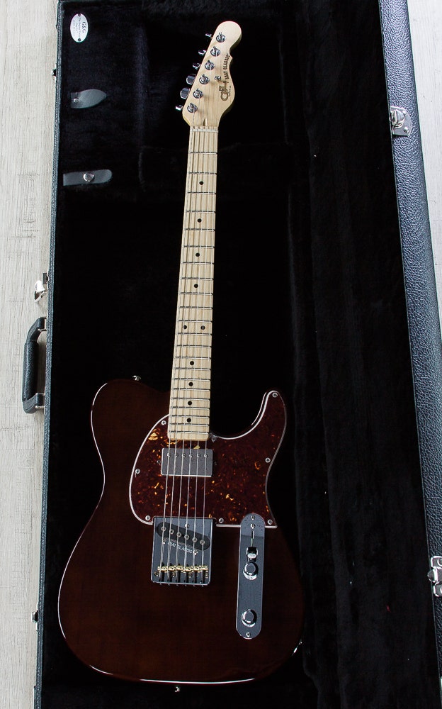 G&L USA ASAT Classic Bluesboy Electric Guitar, Maple Fingerboard, Hard Case - Whiskey