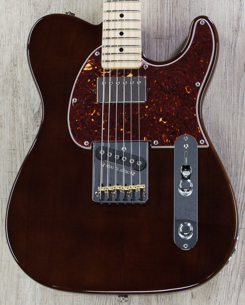 G&L USA ASAT Classic Bluesboy Electric Guitar, Maple Fingerboard, Hard Case - Whiskey