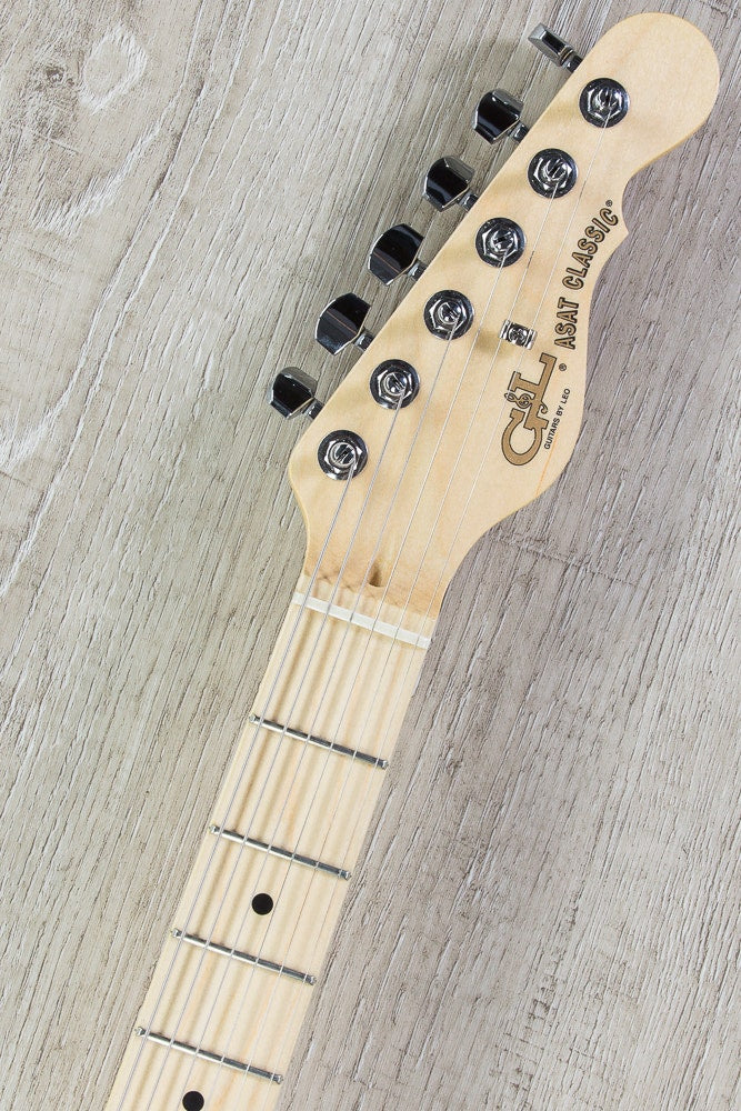 G&L USA ASAT Classic Bluesboy Electric Guitar, Maple Fingerboard, Hard Case - Whiskey