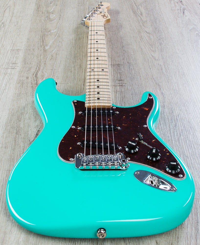 G&L USA Legacy Electric Guitar, Maple Fingerboard, Hard Case - Belair Green