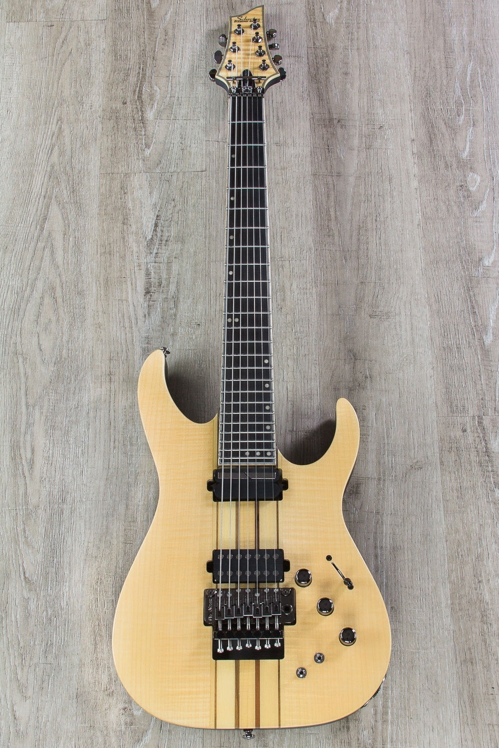 Schecter Banshee Elite-7 FR S Electric Guitar, Flamed Maple Top, Ebony Fretboard - Gloss Natural