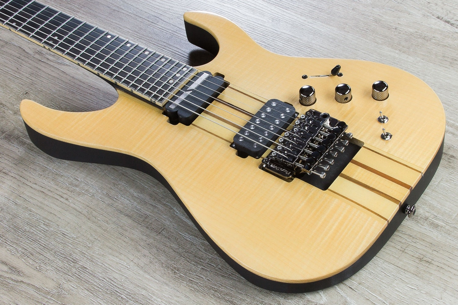 Schecter Banshee Elite-7 FR S Electric Guitar, Flamed Maple Top, Ebony Fretboard - Gloss Natural