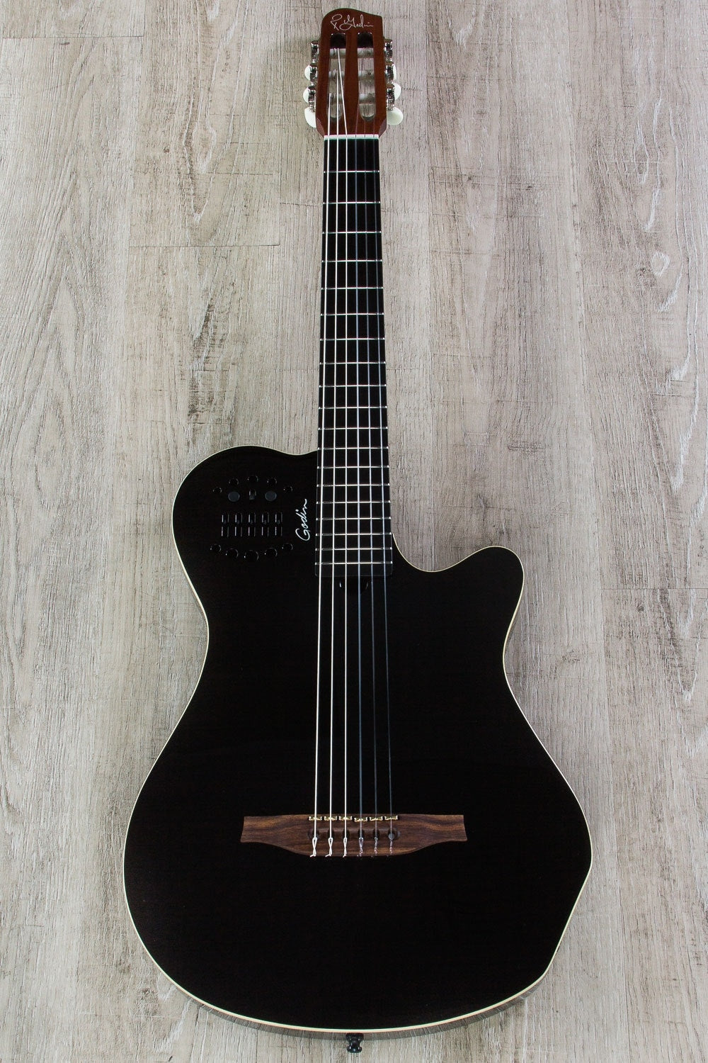 Godin Multiac Grand Concert SA Acoustic-Electric Guitar with Case - Black