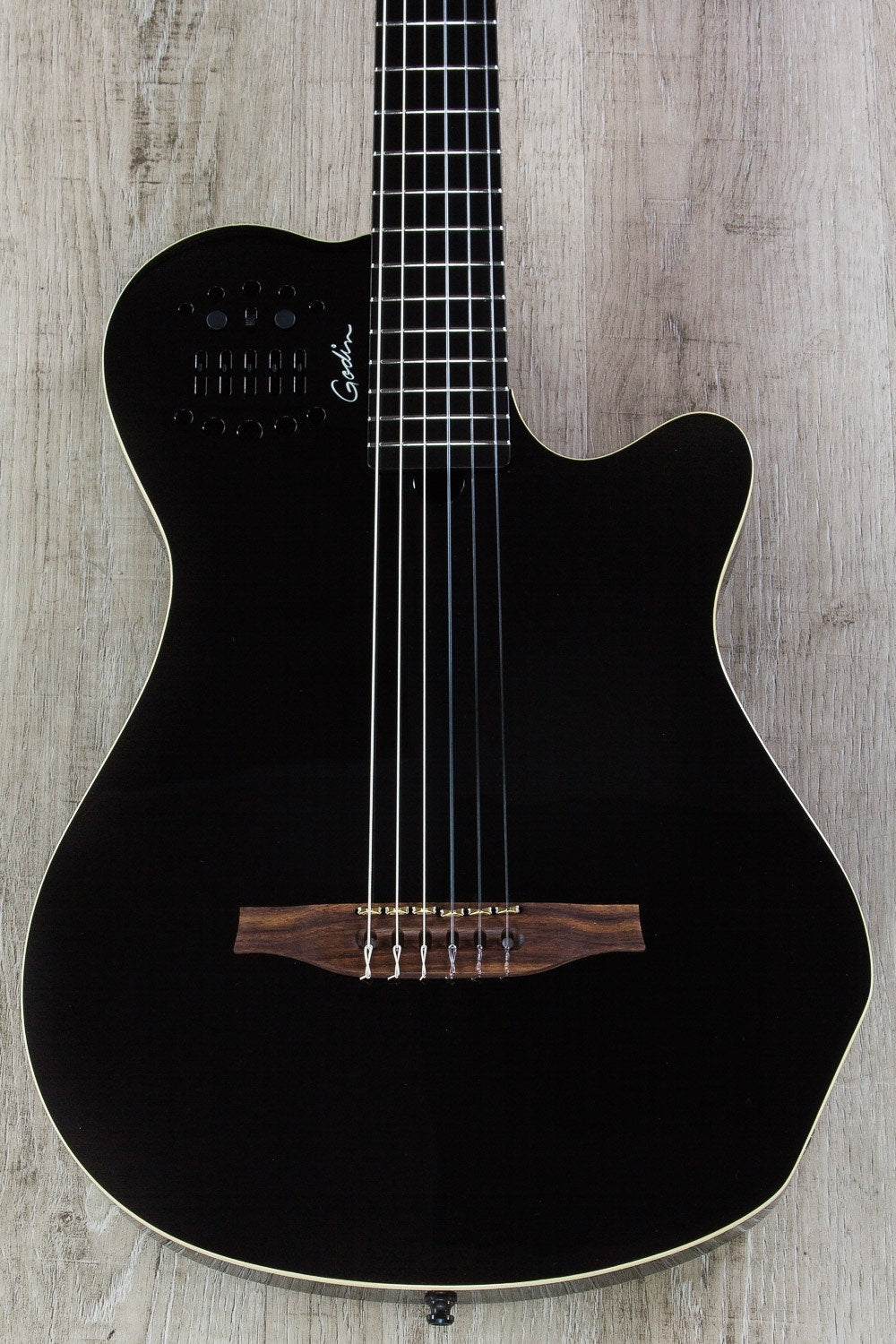 Godin Multiac Grand Concert SA Acoustic-Electric Guitar with Case - Black