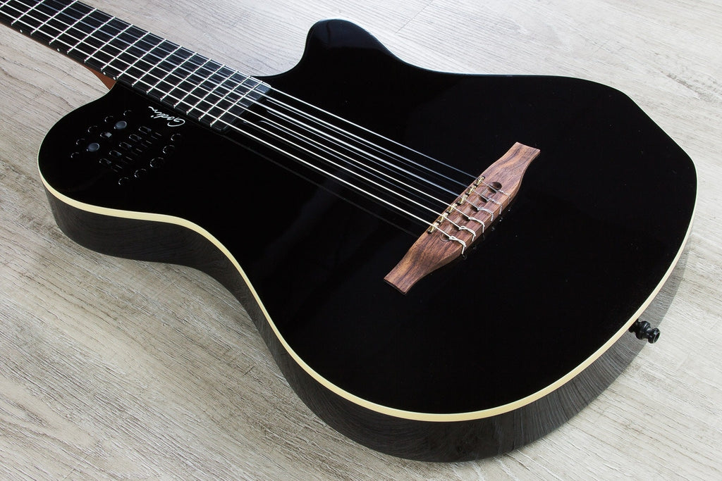 Godin Multiac Grand Concert SA Acoustic-Electric Guitar with Case - Black