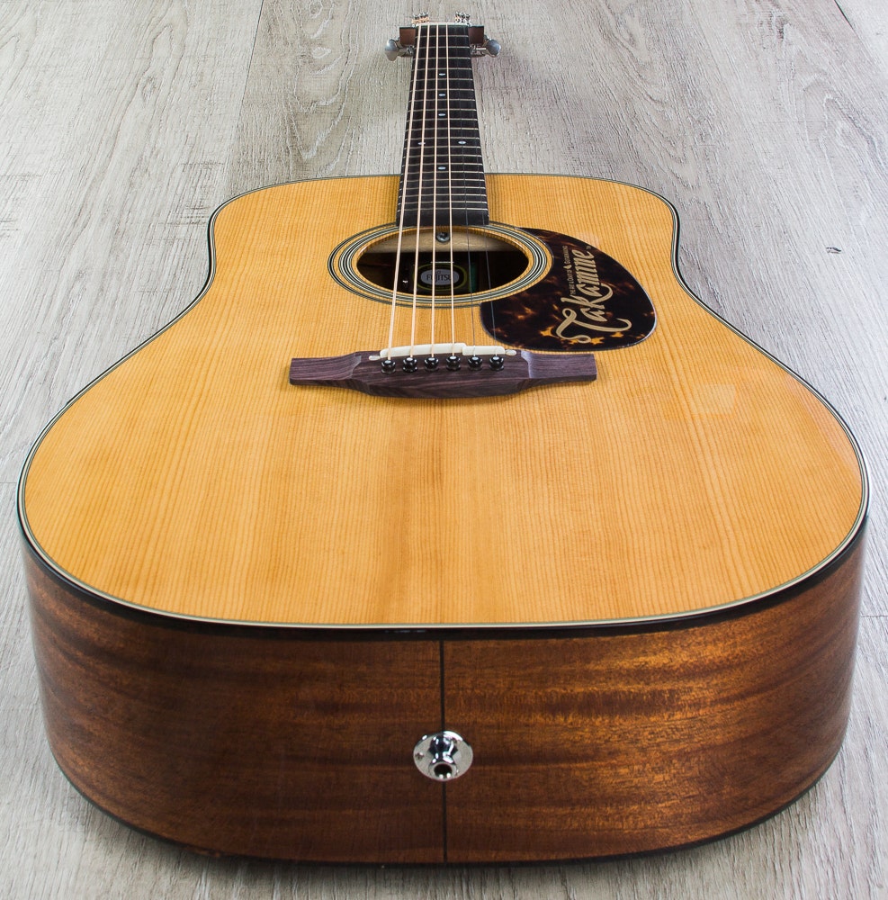 Takamine EF340S-TT Thermal Top Series Acoustic-Electric Guitar with Hard Case (Natural)