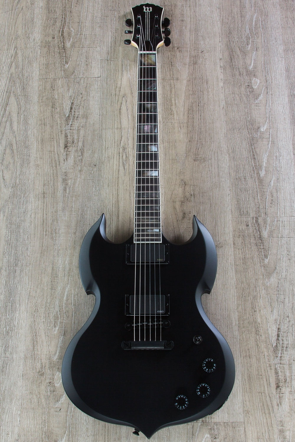 Wylde Audio Barbarian Electric Guitar, Ebony Fingerboard - Blackout, Satin Black