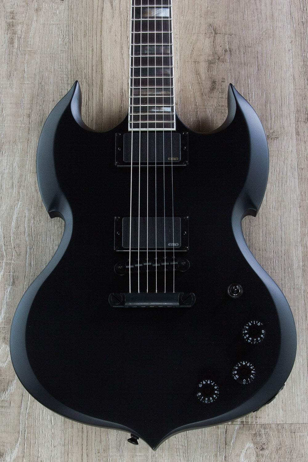 Wylde Audio Barbarian Electric Guitar, Ebony Fingerboard - Blackout, Satin Black
