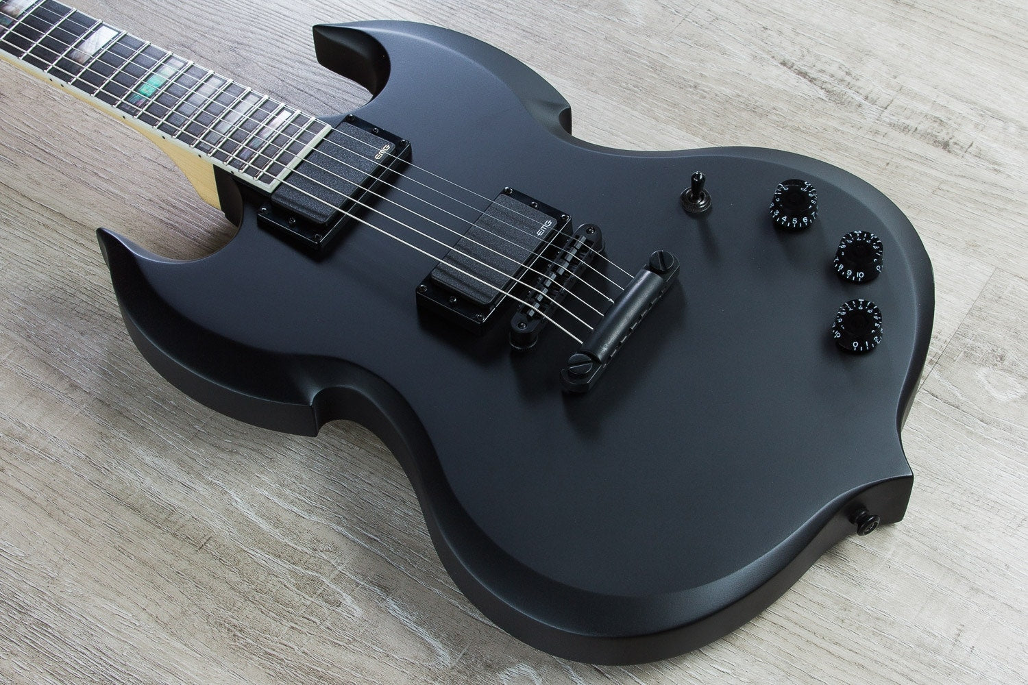 Wylde Audio Barbarian Electric Guitar, Ebony Fingerboard - Blackout, Satin Black