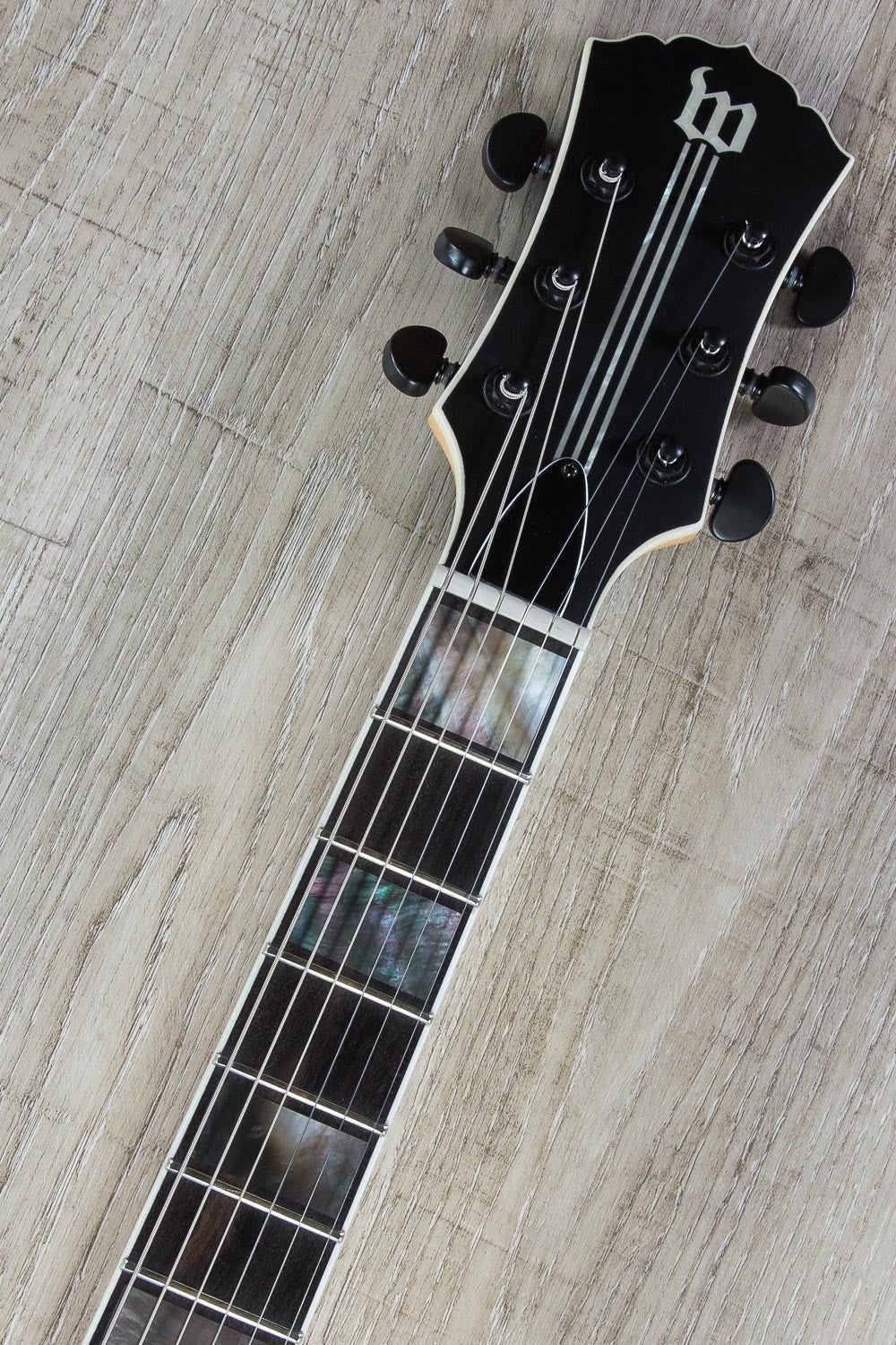 Wylde Audio Barbarian Electric Guitar, Ebony Fingerboard - Blackout, Satin Black