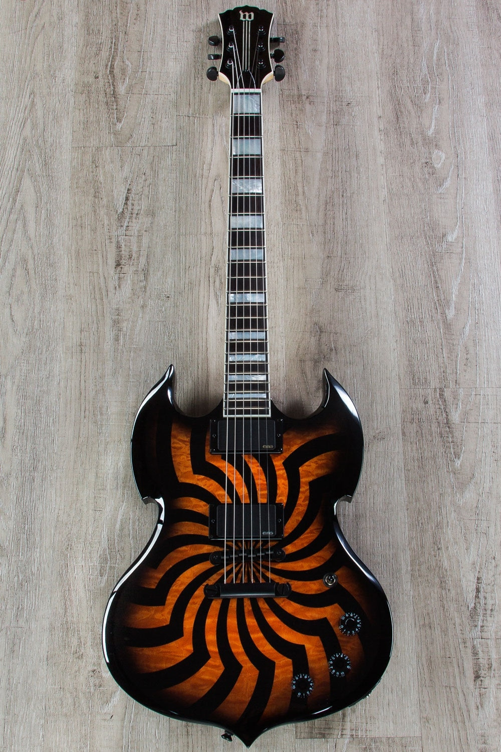 Wylde Audio Barbarian Electric Guitar, Ebony Fingerboard - HellFire Buzzsaw