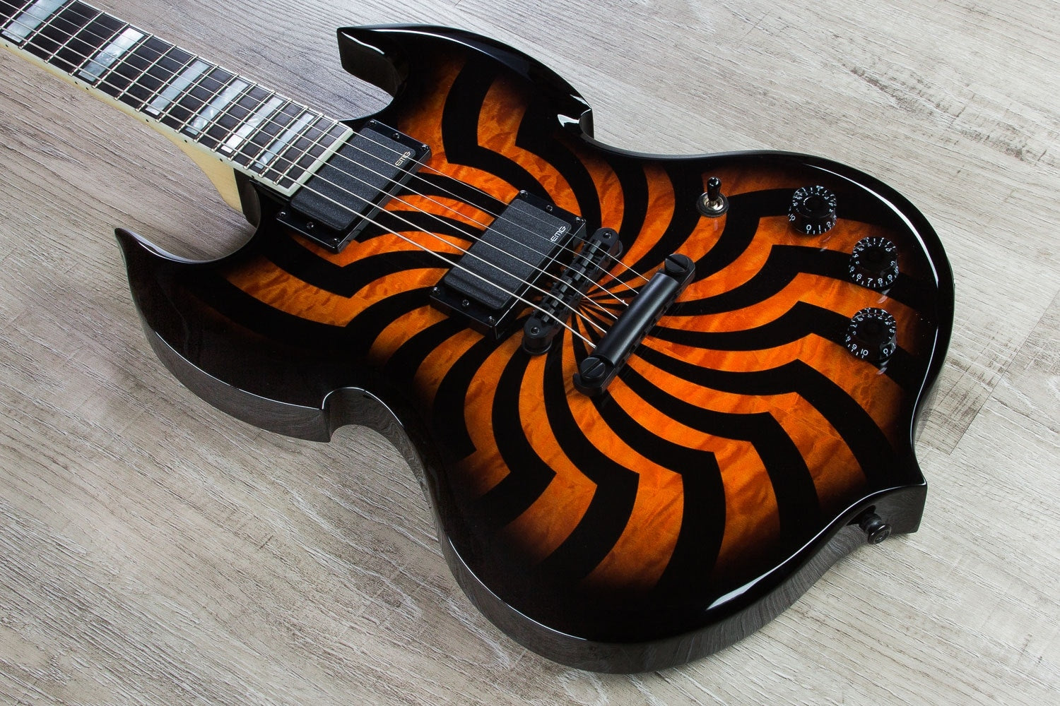 Wylde Audio Barbarian Electric Guitar, Ebony Fingerboard - HellFire Buzzsaw