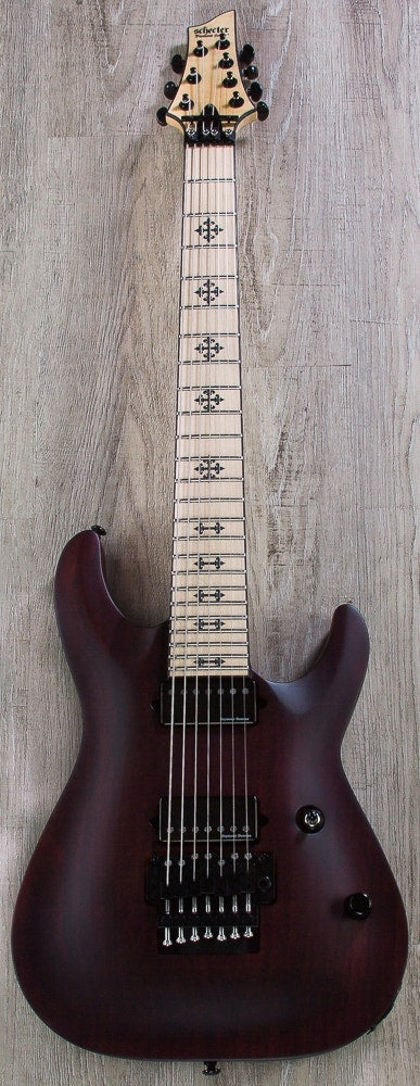 Schecter JL-7 FR Jeff Loomis Signature 7-String Electric Guitar - Vampyre Red Satin (VRS)