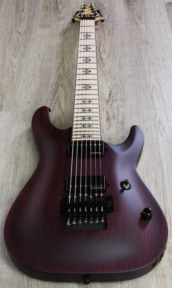 Schecter JL-7 FR Jeff Loomis Signature 7-String Electric Guitar - Vampyre Red Satin (VRS)