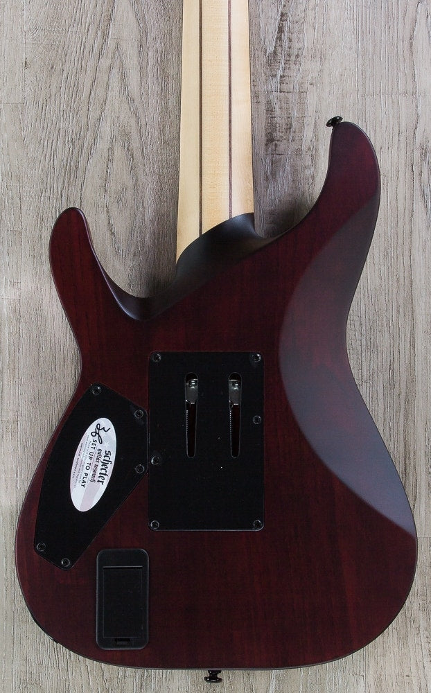 Schecter JL-7 FR Jeff Loomis Signature 7-String Electric Guitar - Vampyre Red Satin (VRS)