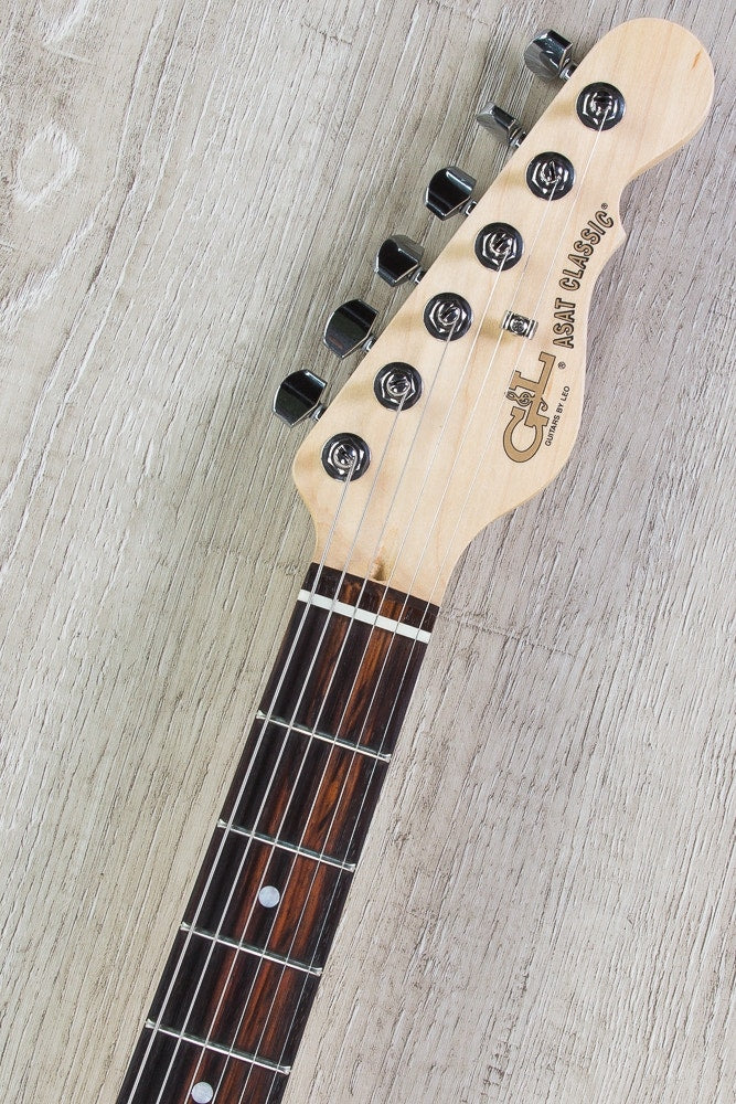G&L USA ASAT Classic Bluesboy Semi-Hollow Electric Guitar, Rosewood Fingerboard, Hard Case - Whiskey