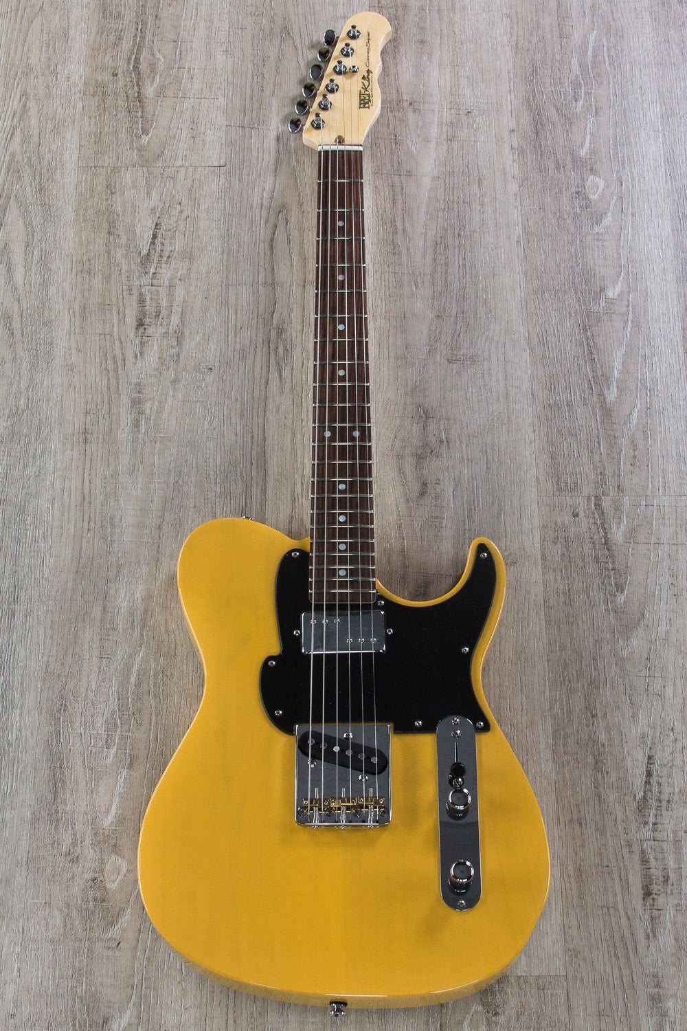 Vintage Fret King FKV2BS Country Squier Classic Electric Guitar - Butterscotch