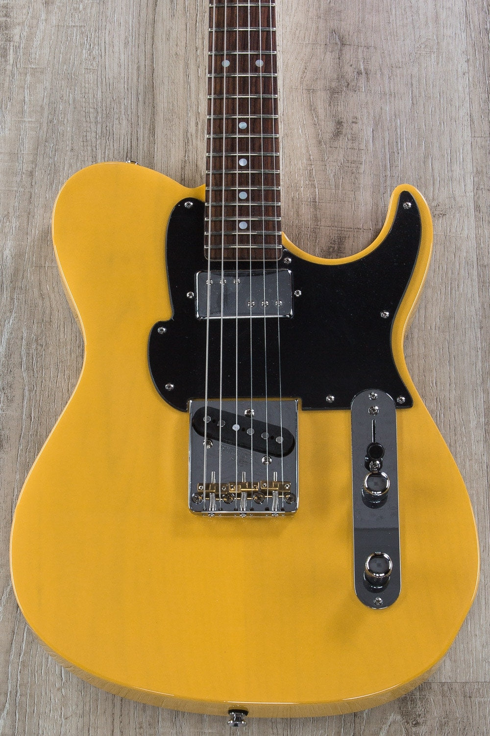 Vintage Fret King FKV2BS Country Squier Classic Electric Guitar - Butterscotch