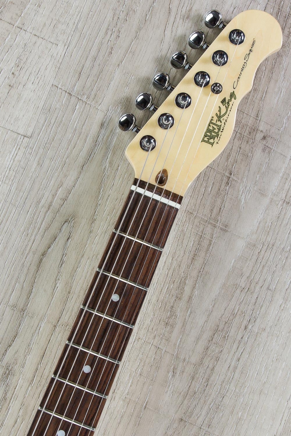 Vintage Fret King FKV2BS Country Squier Classic Electric Guitar - Butterscotch