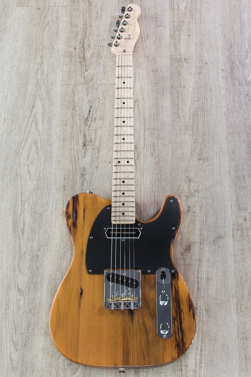 Fender 2017 Limited Edition American Professional Pine Telecaster Electric Guitar with Hardshell Case
