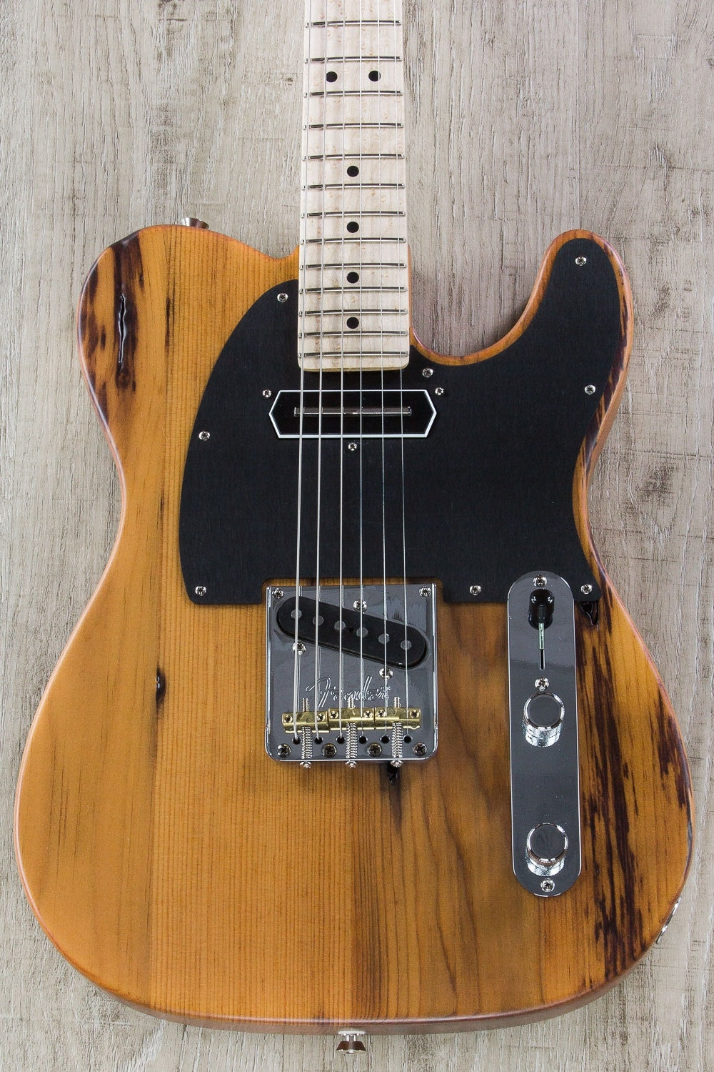 Fender 2017 Limited Edition American Professional Pine Telecaster Electric Guitar with Hardshell Case